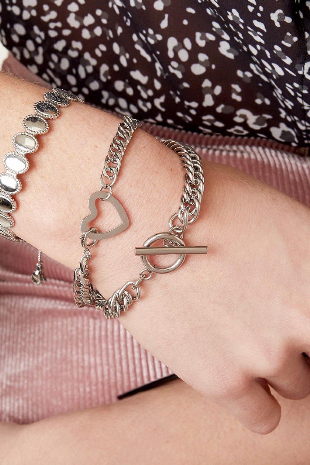 Bracelet Lovely Gold Color Stainless Steel h5Picture2